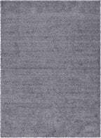 Unique Loom Davos Shag Collection Area Rug - Solid (7' 10" x 11' Rectangle, Peppercorn)