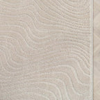 Well Woven Custom Size Hallway Stair Runner - Choose Your Length - 27 Inches Wide x 5 Feet Long Runner (27" x 5' Runner) Rug - Ivory Sibi Soft Touch, Modern Abstract - Hi-Lo Pile