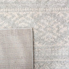 SAFAVIEH Tulum Collection Area Rug - 3' Square, Light Grey & Ivory, Moroccan Boho Tribal Design, Non-Shedding & Easy to Clean, Ideal for Entryway, Foyer, Accent Space, Bedroom (TUL272F)