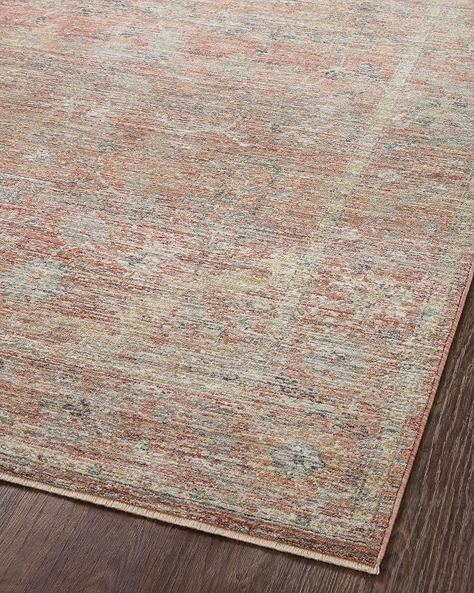 Loloi Magnolia Home by Joanna Gaines Millie Collection MIE-04 Sunset/Multi 2'-7" x 8'-0", .25" Pile Height, Runner Rug