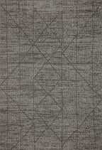 Loloi Kamala Collection KAM-06 Charcoal/Ivory 5'-3" x 7'-9" Area Rug