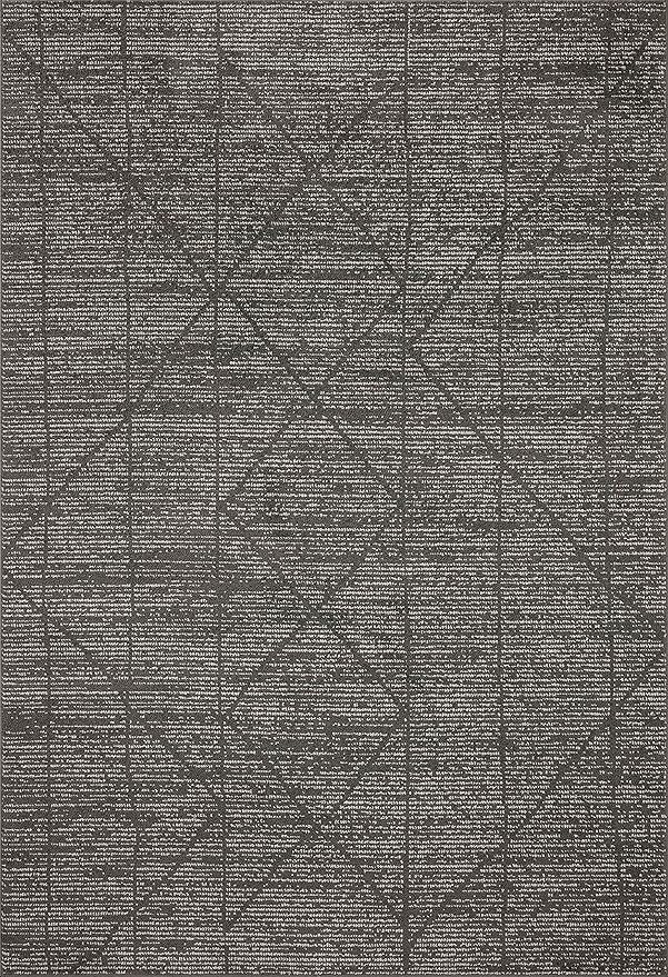 Loloi Kamala Collection KAM-06 Charcoal/Ivory 11'-2" x 15'-7" Area Rug