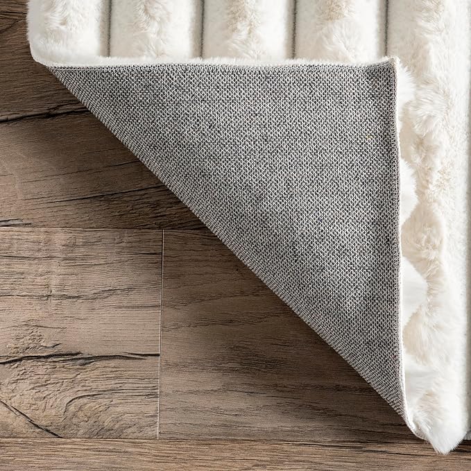 Nuloom SuperiorWash Collection Kai Off-White, 2' x 3', Fluffy and Cozy, High Traffic, Stain Resistant, Easy Clean, Durable Washable Area Rug for Bedroom, Living Room, Dining, Den, Foyer, Entryway