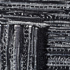 SAFAVIEH Rag Rug Collection Accent Rug - 2'6" x 4', Black, Handmade Boho Stripe Cotton, Ideal for High Traffic Areas in Entryway, Living Room, Bedroom (RAR121Z)