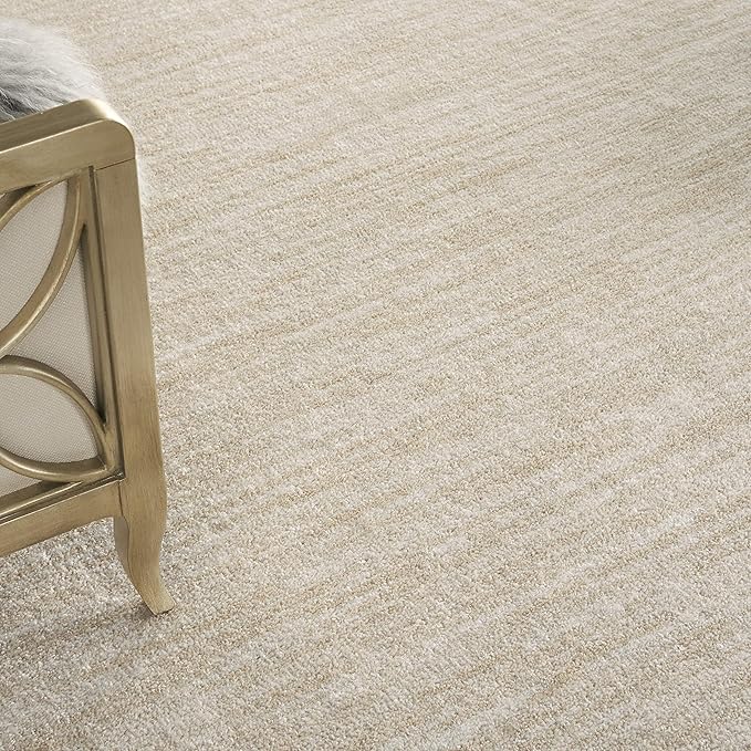 Nourison Home Nourison Essentials Ivory Beige 9' x 12' Area Rug - Easy Clean, Non Shedding, Bed Room, Living Room, Dining Room, Kitchen (9' x 12')