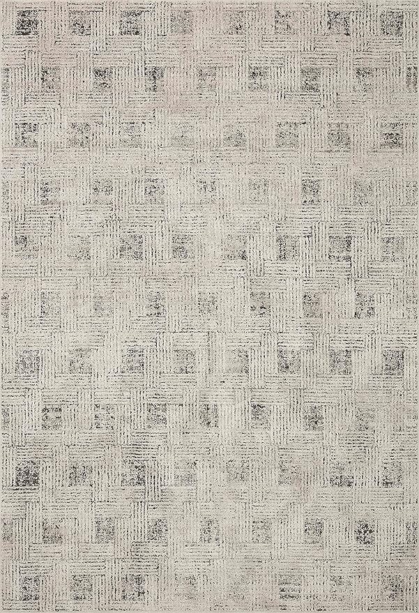 Loloi Kamala Collection KAM-01 Grey/Graphite 4'-0" x 6'-0" Accent Rug