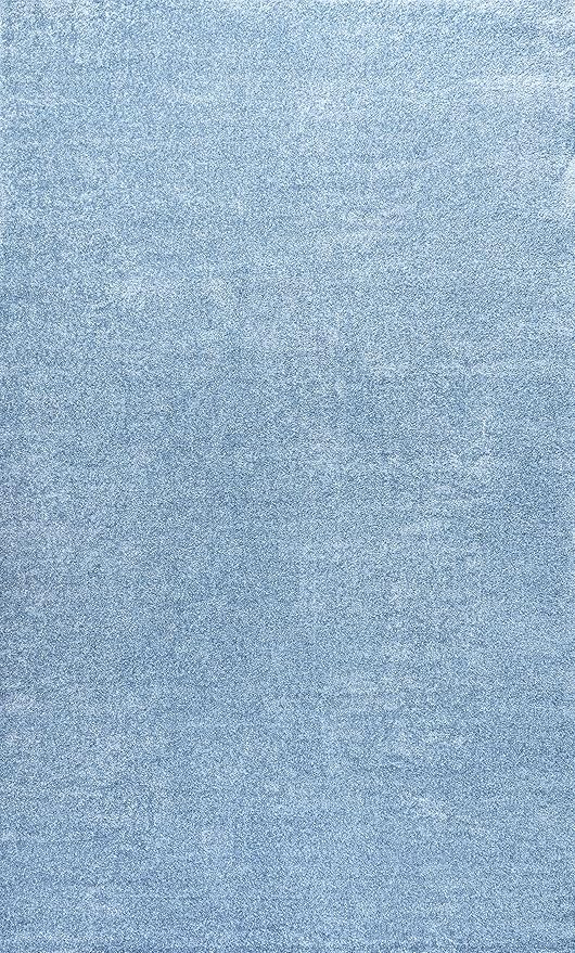 JONATHAN Y Haze Solid Low-Pile Classic Blue Indoor Area Rug 8x10, Coastal,Bohemian,Minimalist,Classic, Easy-Cleaning for Living Room,Bedroom,Kitchen,Pet Friendly,Non-Shedding (SEU100F-8)