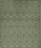 Nourison Home Versatile Green 8' x 10' Area Rug - Easy Clean, Non Shedding, Bed Room, Living Room, Dining Room, Kitchen (8' x 10')
