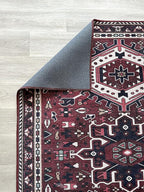 Fame Living Washable Area Rug, Modern Farmhouse, Vintage, Turkish, Bohemian, Distressed, Oriental, Traditional, Rugs for Living Room, Dining, Bedroom, Office, Entryway, Foyer (851RR, 2' x 3')