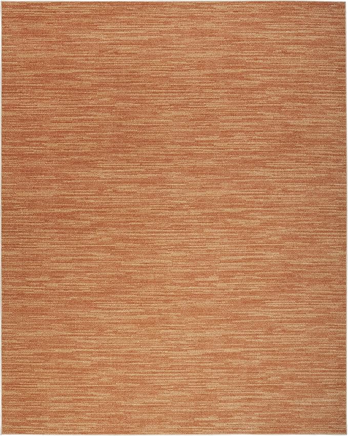 Nourison Home Nourison Essentials Rust 7' x 10' Area Rug - Easy Clean, Non Shedding, Bed Room, Living Room, Dining Room, Kitchen (7' x 10')