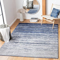SAFAVIEH Area Rug 3x5 - Adirondack Collection - Navy & Grey, Modern Ombre Design, Non Shedding & Easy to Clean, Ideal for Living Room, Bedroom, Office, Dining Space (ADR113E)