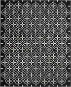 Nourison Home Nourison Essentials Black Ivory 6' x 9' Area Rug - Easy Clean, Non Shedding, Bed Room, Living Room, Dining Room, Kitchen (6' x 9')