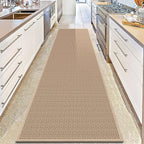 Rubber Runner Rug for Hallways Non Slip, Low Pile Long Laundry Room Mat Hall Jute Rug Runner Carpet Non Skid