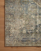 Loloi Amber Lewis Morgan Collection MOG-05 Spice/Lagoon 8'-3" x 11'-3" 38" Thick Area Rug feat. CloudPile, Neutral, Room Décor, Vintage Inspired, Livingroom, Bedroom, Dining Area