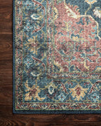 Loloi II Skye Collection SKY-08 Denim/Brick 5'-0" x 7'-6" Area Rug