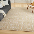 Nourison Home Nourison Essentials Beige Ivory 8' x 10' Area Rug - Easy Clean, Non Shedding, Bed Room, Living Room, Dining Room, Kitchen (8' x 10')