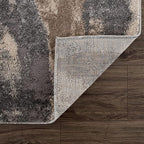 LUXE WEAVERS Euston Collection Gray-Gray 2x7 Modern Abstract Area Rug