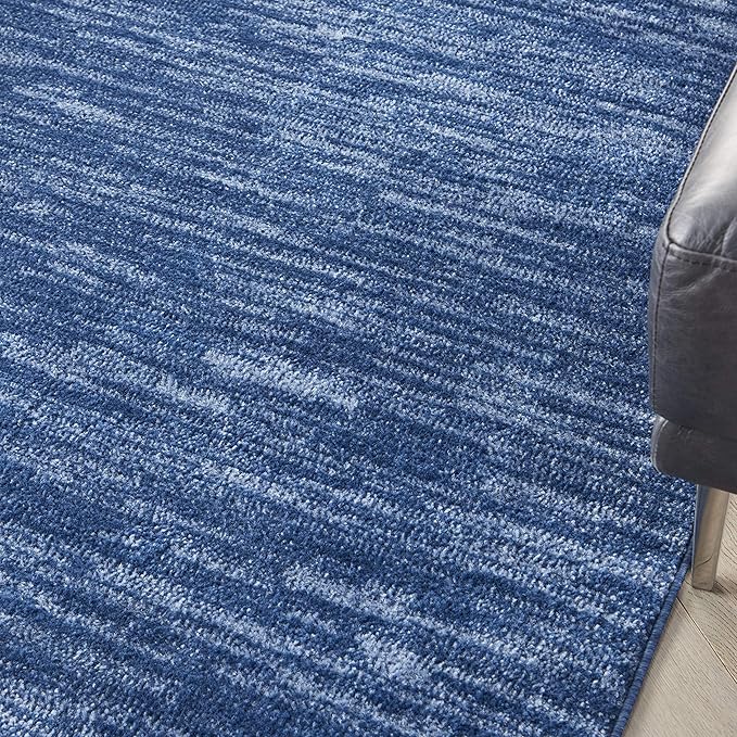 Nourison Home Nourison Essentials Navy Blue 5' x 8' Area Rug - Easy Clean, Non Shedding, Bed Room, Living Room, Dining Room, Kitchen (5' x 8')