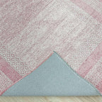 Alfa Rich 4x6 Mauve Lilac Washable Area Rugs for Living Room Bedroom Kitchen Cotton Rug