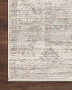 Loloi Magnolia Home by Joanna Gaines Millie Collection MIE-01 Silver/Dove 5'-3" x 7'-6", .25" Pile Height, Area Rug