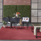 Nourison Home Nourison Essentials Brick Red 8' x 10' Area Rug - Easy Clean, Non Shedding, Bed Room, Living Room, Dining Room, Kitchen (8' x 10')