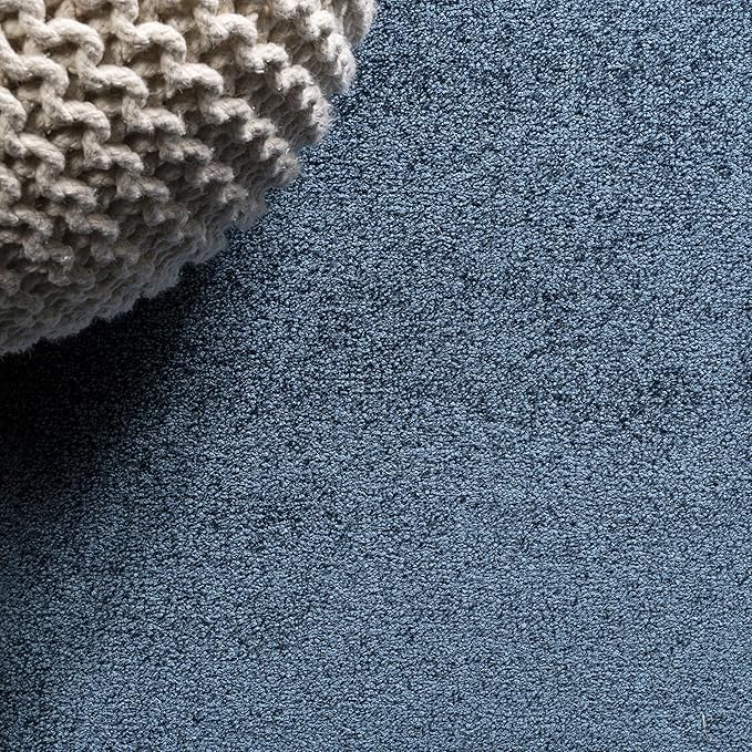 JONATHAN Y Haze Solid Low-Pile Navy Indoor Area Rug 10x14, Coastal,Bohemian,Minimalist,Classic, Easy-Cleaning for Living Room,Bedroom,Kitchen,Pet Friendly,Non-Shedding (SEU100C-14)