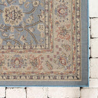 Unique Loom Sialk Hill Collection Area Rug - Washington (2' 2" x 3' 1" Rectangle Light Blue/Navy Blue)