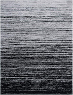 SAFAVIEH Area Rug 9x12 - Adirondack Collection - Large - Silver & Black, Modern Ombre Design, Non Shedding & Easy to Clean, Ideal for Living Room, Bedroom, Office, Dining Space (ADR113A)