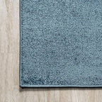 JONATHAN Y Haze Solid Low-Pile Turquoise Indoor Area Rug 6x9, Coastal,Bohemian,Minimalist,Classic, Easy-Cleaning for Living Room,Bedroom,Kitchen,Pet Friendly,Non-Shedding (SEU100H-6)