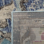 SAFAVIEH Monaco Collection Runner Rug - 2'2" x 12', Navy & Light Blue, Boho Chic Medallion Distressed Design, Non-Shedding & Easy Care, Ideal for High Traffic Areas in Living Room, Bedroom (MNC243N)