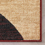 Well Woven Dulcet Bingo Red Modern Geometric Area Rug (3'11" x 5'3")