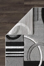 GLORY RUGS Area Rug Modern 2x7 Grey Soft Hand Carved Contemporary Floor Carpet with Premium Fluffy Texture for Indoor Living Dining Room and Bedroom Area