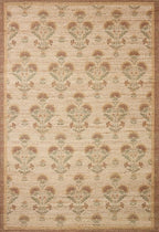 Loloi Chris Loves Julia Rue Collection RUE-01 Wheat/Sage 9'-3" x 13' Area Rug Jute Neutral Floral Living Room Bedroom Rug