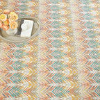 Dash & Albert Seneca Stone Machine Washable Rug, Runner-2.5 X 8 Feet, Multi Graphic Pattern