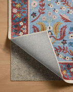 Loloi Rifle Paper Co. Canopy Collection CNP-03 Red/Blue 5'-0" x 7'-6" Area Rug