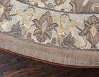 Unique Loom Espahan Collection Area Rug - Cape Cod (7' 10" Round, Brown/ Beige)