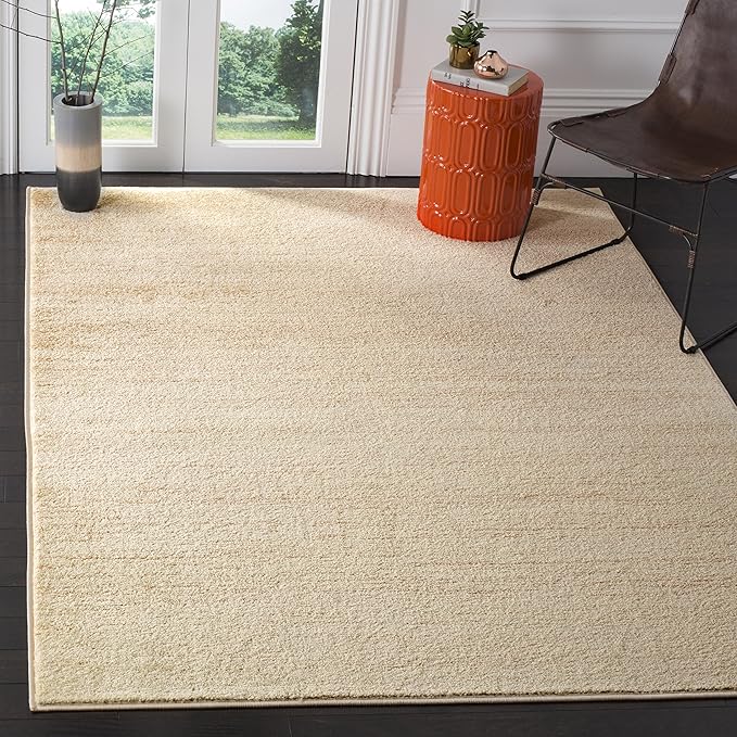 SAFAVIEH Area Rug 6x8 - Adirondack Collection - Champagne & Cream, Modern Ombre Design, Non Shedding & Easy to Clean, Ideal for Living Room, Bedroom, Office, Dining Space (ADR113W)