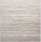 SAFAVIEH Adirondack Collection Area Rug - 3' Square, Light Grey & Grey, Modern Ombre Design, Non Shedding & Easy to Clean, Ideal for Living Room, Bedroom, Office, Dining Space (ADR113C)