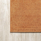 JONATHAN Y Haze Solid Low-Pile Orange Indoor Area Rug 4x6, Coastal,Bohemian,Minimalist,Classic, Easy-Cleaning for Living Room,Bedroom,Kitchen,Pet Friendly,Non-Shedding (SEU100M-4)