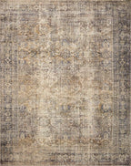 Loloi Amber Lewis Morgan Collection MOG-01 Sunset/Ink 2'-0" x 5'-0" 38" Thick Accent Rug feat. CloudPile, Neutral, Room Décor, Vintage Inspired, Livingroom, Bedroom, Dining Area