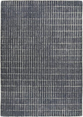 Hand-Tufted 100% Wool Area Rug – Unique Modern Geometric Grid Pattern, Soft Plush Textured Carpet for Living Room, Bedroom, Dining Room & Entryway (Smoke, 9' x 12')