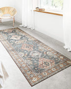 Loloi II Skye Collection SKY-10 Sea/Rust 5'-0" x 7'-6" Area Rug