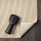 LUXE WEAVERS Modern Geometric Wave Beige 2x3 Area Rug
