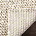 Safavieh Natura Collection Area Rug - 11' Square, Ivory, Handmade Wool Blend, Textured Design, Ideal for Living Room, Bedroom, Dining Space (NAT620A)