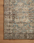 Loloi Amber Lewis Morgan Collection MOG-04 Sea/Sage 2'-3" x 7'-6" 38" Thick Runner Rug feat. CloudPile, Neutral, Room Décor, Vintage Inspired, Livingroom, Bedroom, Dining Area