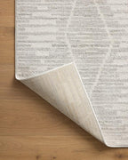 Loloi Kamala Collection KAM-02 Ivory/Silver 2'-3" x 3'-10" Accent Rug