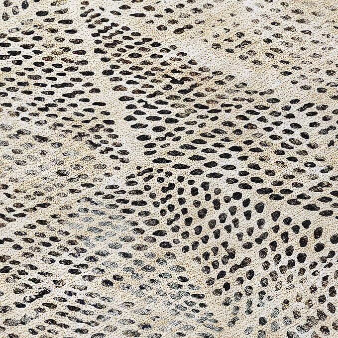 Addison Rugs Chantille ACN591 Beige 3' x 5' Indoor Outdoor Area Rug, Easy Clean, Machine Washable, Non Shedding, Bedroom, Living Room, Dining Room, Kitchen, Patio Rug