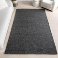 Nuloom Penelope Charcoal, 6' x 9', Hand-Braided, Wool & Cotton, Soft and Textured, High Traffic, Stain Resistant, Easy Clean, Durable Area Rug for Bedroom, Living Room, Dining, Foyer, Entryway