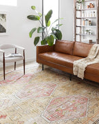 Loloi II Skye Collection SKY-04 Gold/Blush 3'-6" x 5'-6" Accent Rug