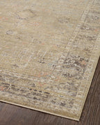 Loloi Magnolia Home by Joanna Gaines Millie Collection MIE-03 Gold/Charcoal 2'-7" x 10'-0", .25" Pile Height, Runner Rug